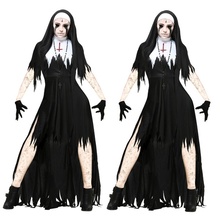 Новый костюм на Хэллоуин для ролевых игр, костюм монахини-вампира, маскарадное платье Вечерние НКИ 2024 - купить недорого