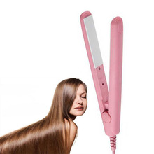 Mini ceramic hair straightener Pink Ceramic Electronic straight hair 200-240V Straightening corrugated Curling Iron 2 In 1 2024 - buy cheap