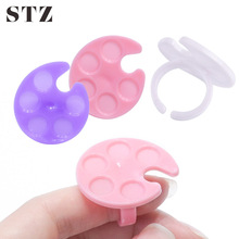 STZ 1 шт. пластиковая мини-краска для рисования, цветная палитра, дизайн кольца для уф-гель-лака, посуда, аксессуары для ногтей, пластина #618 2024 - купить недорого