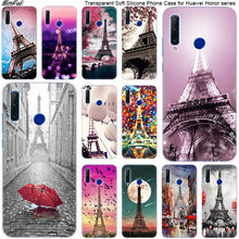 Capa de celular amor de paris, capa de silicone macio para huawei honor 20 20i 10 9 8 lite 8x 8c 8a 8s 7s 7a pro view 20 2024 - compre barato