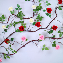 3m long foaming artificial tree vine soft DIY background decoration project landscaping fake flower vines decorative tree rattan 2024 - buy cheap