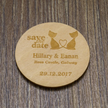 Gato adorável e personalizado com imã para save the date, presentes e lembranças para festas de aniversário e casamento 2024 - compre barato