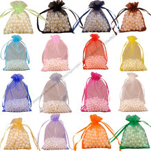 10 unids/pack 35x50 cm grandes bolsas de Organza bolsas de regalo de boda bolsas de joyería de Navidad exhibición de embalaje 6Z 2024 - compra barato