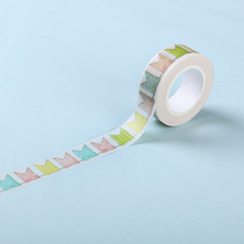 1 PC Small Fresh Color Flags Paper Tapes Decorative Adhesive Tape Masking Tape Stickers School Supplies 2024 - buy cheap