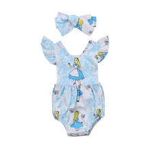 Summer Newborn Baby Girls Sweet Sleeveless Cartoon Bodysuit Jumpsuit Playsuit Clothes Outfits 0-24M 2024 - buy cheap