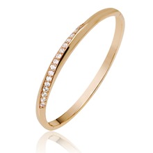 MxGxFam  Fashion Bangle Bracelet Jewelry For Women Gold Color 18 k AAA+ Artificial Zircon No Skin Allergy Nickel Free 2024 - buy cheap