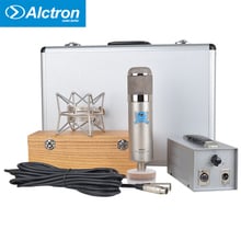 Alctron-microfone condensador mk47, microfone profissional para gravação de voz, com múltiplos padrões, alta performance 2024 - compre barato