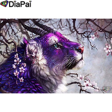 DIAPAI 5D DIY Diamond Painting 100% Full Square/Round Drill "Animal tiger" Diamond Embroidery Cross Stitch 3D Decor A21865 2024 - buy cheap