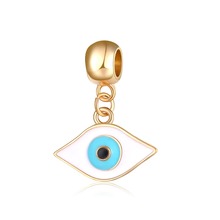 5PCS New Fashion Enamel Evil Eye Metal Charms Eye Turkish Style Pendants For DIY Handmade Bracelets Women Men Necklaces 2024 - buy cheap