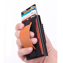 New Mini RFID Blocking Wallet Business Aluminum ID Credit Card Holders For Men Women Cardholder Porte Carte Male Wallets 2024 - buy cheap