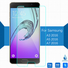 Protector de pantalla de vidrio templado para móvil, película protectora para Samsung Galaxy A3, A5, A7, 2016, A3100, A5100, A7100, 2017 2024 - compra barato