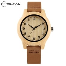 Minimalist Sport Women Wood Wrist Watch New Arrival Romas Numeral Dial Fresh Student Bamboo Quartz Watches relojes mujer 2024 - buy cheap