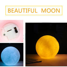 2019 Newest 3D Print Moon Romantic Lamp Novelty Luminous Toys Baby Colorful Change Touch Led Creative Birthday Toys For Children 2024 - buy cheap