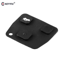 KEYYOU 2 Button / 3 Button Car Remote Key Black Rubber Pad For TOYOTA Avensis Corolla Lexus Rav4 2 3 RUBBER Free shipping 2024 - buy cheap