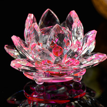 Crystal Lotus Decorations, Buddhist Articles, Crafts, Gifts, Home Decorations, Colorful Artificial Crystal Materials 2024 - buy cheap