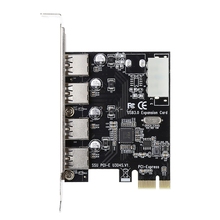 Adaptador de tarjeta de expansión PCI Express PCI-E de 4 puertos a USB 3,0, velocidad de 5 Gbps 2024 - compra barato