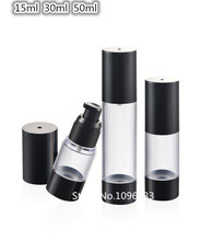 20PCS Black Airless Bottle Emulsion Lotion Pump Bottle Portable Airless Bottle for Cream Foundation Essence oil 15ML 30ML 50ML 2024 - buy cheap