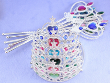 Varita mágica de plástico de princesa y corona para niña, accesorios para el cabello 2024 - compra barato