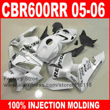 Custom Injection molded plastic parts for 05 06 HONDA CBR 600 RR CBR600RR fairings 2005 2006 white repsol fairing bodyits 2024 - buy cheap