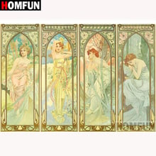 HOMFUN Full Square/Round Drill 5D DIY Diamond Painting "Beauty character" 3D Diamond Embroidery Cross Stitch Home Decor A18657 2024 - buy cheap