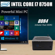Eglobal-mini pc i7 8750h, 6 core, 12 threads 4, 2666mhz, nuc, windows 10 pro, ac, wi-fi, mini dp, linux, computador pequeno 2024 - compre barato
