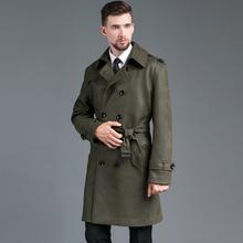 Mens trench coats man long coat men Double-breasted clothes slim fit Medium length overcoat long sleeve 2020 new designer S -4XL 2024 - buy cheap