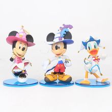 Disney-Castillo Mágico de My Happy Life 2 World, figura de acción coleccionable de Mickey, Minnie y Duck, juguetes de PVC para niños, regalos 2024 - compra barato