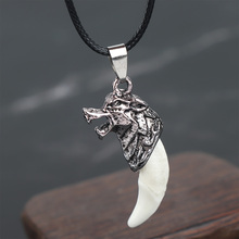 Brave Man Wolf Tooth Necklace Titanium Steel Domineering Pendant Fashion Jewelry for men 2024 - buy cheap