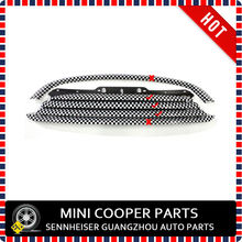 Brand New ABS Plastic UV Protected Chequred Style Cooper Model Front Grille Trims For mini cooper R55 R56 R57 R58 R59 (3Pcs/set) 2024 - buy cheap