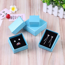 Ziris Gift Box 12 Pcs/Lot Wholesale Aquamarine Kraft Paper Favour Boxes Fashion Design Bulk Necklace Ring Bracelet Jewelry Box 2024 - buy cheap