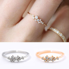 JewOrna Dainty Zircon Stone Finger Ring Gold Filled Stackable Engagement Rings Fashion Wedding Bands For Women Minimalist JOR073 2024 - buy cheap