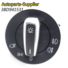 3BD941531 For V-W J-etta Mk4 Bora Passat B5 Beetle 3BD941531A Chrome Headlight Control Switch Fog Light 2024 - buy cheap
