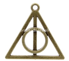 DoreenBeads Charm Pendants Triangle Antique Bronze 33x32mm,10PCs (B22809) yiwu 2024 - buy cheap