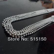 Wholesale 10 meters 3.2mm width Ball Chain Jewelry Finding  Stainless Steel , DIY Necklace Bracelet 2024 - buy cheap