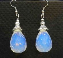10 pairs wholesale Stunning 12x16mm SriLanka White Moonstone Teardrop Beads Earring AAA Silver Hook 2024 - buy cheap