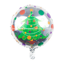 25 unids/lote de globos de aluminio de 18 pulgadas, diferentes diseños de Papá Noel y hombre de nieve y árbol de Feliz Navidad, juguetes clásicos para niños, decoración de fiesta 2024 - compra barato