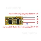 DC3V -- DC12V Mini Relé Interruptor De Controle Remoto Sem Fio CONDUZIU a Lâmpada Controlador Micro Transmissor e Receptor de Sistema - foto 2026