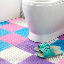 Diy Carpet Candy Colors Plastic Bath Mats Easy Bathroom Massage Carpet Shower Room Non-slip Mat Dropshipping 2024 - buy cheap
