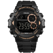 SMAEL-reloj militar para hombre, cronógrafo Digital Led, resistente al agua, deportivo S Shock, Masculino, 1707 2024 - compra barato