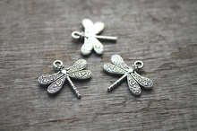 15pcs--Dragonfly Charms Antique Tibetan Silver Tone Dragonfly pendants/charms 29x32mm 2024 - buy cheap