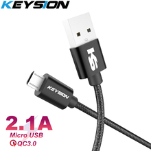KEYSION Micro USB Cable 2a Nylon Fast Charge USB Data Cable for Samsung Xiaomi LG Tablet Android Mobile Phone USB Charging Cord 2024 - buy cheap