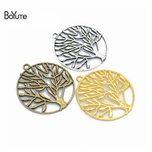 BoYuTe (20 Pieces/Lot) Metal Alloy 37MM Tree of Life Pendant Diy Hand Made Jewelry Accessories 2024 - buy cheap