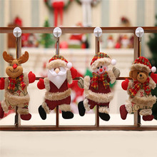 Nuevos adornos navideños Santa Claus muñeco de nieve árbol decoraciones colgantes regalo Santa Claus muñeco de nieve Reno oso decoración suministros 2024 - compra barato