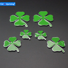 3D Four Leaf Clover Metal Badge Emblem Sticker Motorcycle Car Stickers DIY Decoration for Alfa Romeo Giulia Stelvio Car Styling 2024 - buy cheap