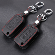 Leather Keychain Key Ring Cover Case For Skoda Octavia 2 A7 A5 Fabia Superb For VW Polo Golf 4 5 6 7 Passat For SEAT Ibiza Leon 2024 - buy cheap