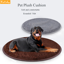 Petshy Pet Dog Puppy Cat питомник подушка для кровати коралловый флисовый коврик теплое мягкое одеяло собачья кровать круглые собачьи кровати для большой собаки моющиеся 2024 - купить недорого