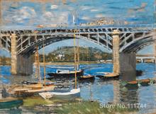 Paintings for bedroom The Bridge over the Seine Claude Monet reproduction art High quality Hand painted 2024 - buy cheap
