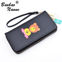 New Wallets Handbags 2019 Cute Cartoon Print Long Wallet Student Girl Women Card Holder Ladies Purse Money Bag Carteira Feminina 2024 - buy cheap