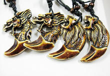 fashiong jewelry 20 pcs ywlloe lion dragon head lucky pendant necklace 2024 - buy cheap