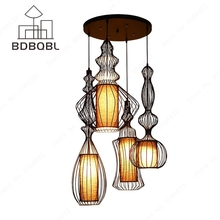 BDBQBL-luces colgantes americanas modernas para comedor, lámpara colgante para dormitorio, luminaria de suspensión, iluminación Vintage para el hogar 2024 - compra barato
